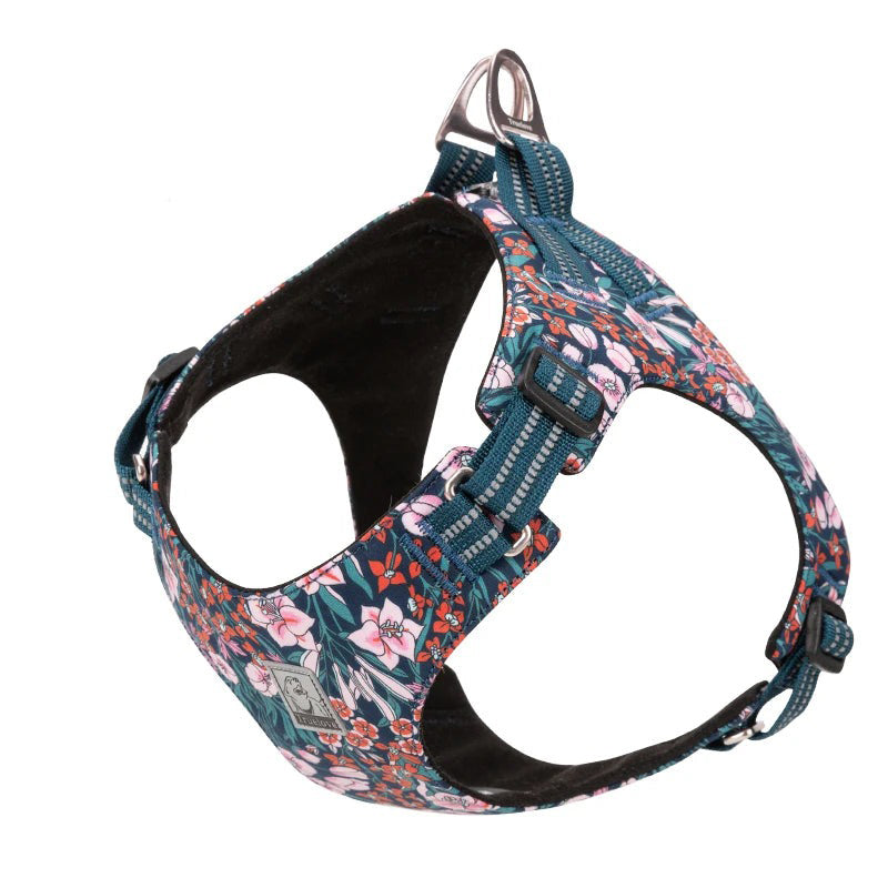 Theresa | Verstellbares Hundegeschirr mit Blumenmuster