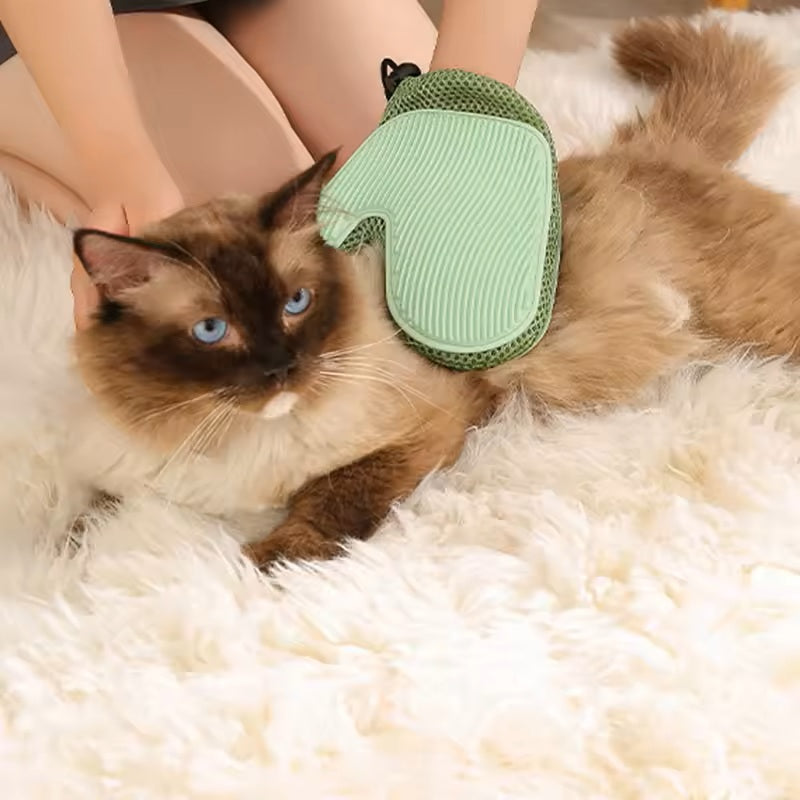 Lani | Pflegehandschuh für Katzen mit Haarentfernung und Massagefunktion