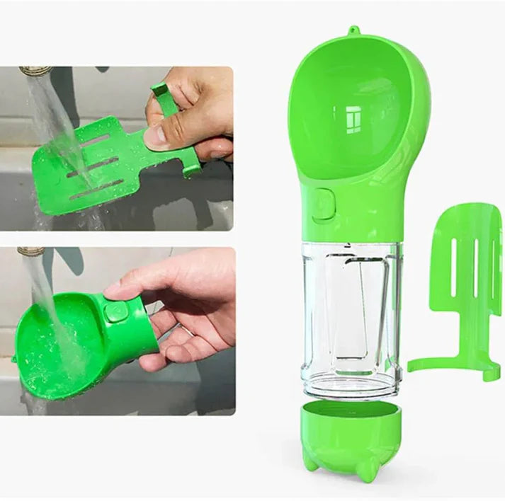 Rudi | Multifunktionale 4-in-1 Hundewasserflasche