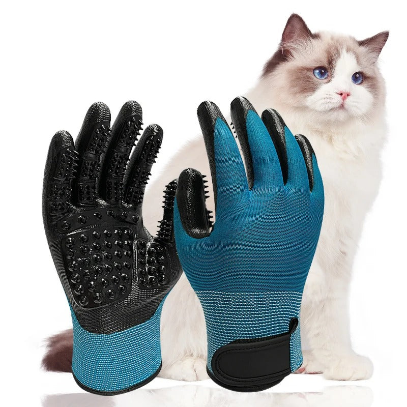 Timo Weiche Fellpflegehandschuhe für Haustiere