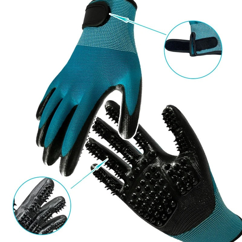 Timo Weiche Fellpflegehandschuhe für Haustiere