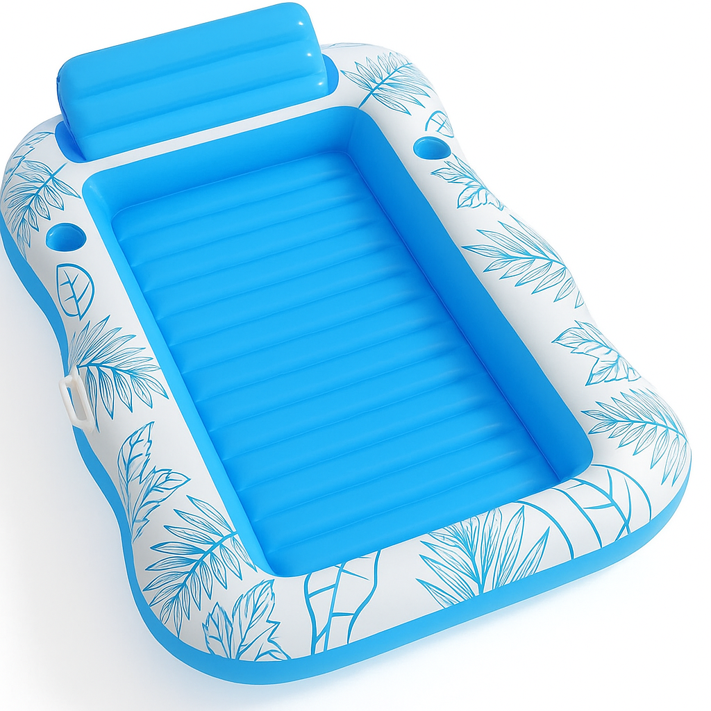 Aufblasbares Hundeluftbett für Pool und Strand | FloatBark