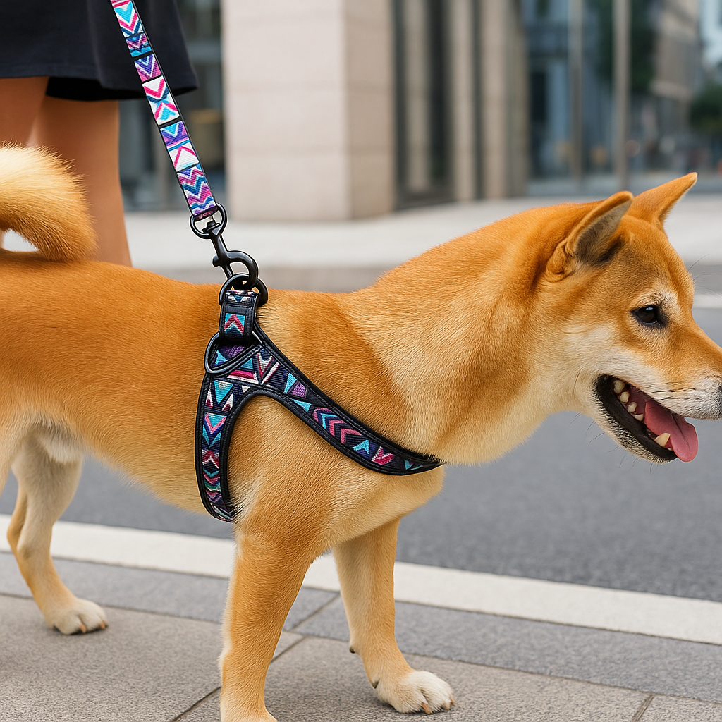 Jolo | Hundegeschirr mit Leine – verstellbar und farbenfroh für kleine und mittelgroße Hunde