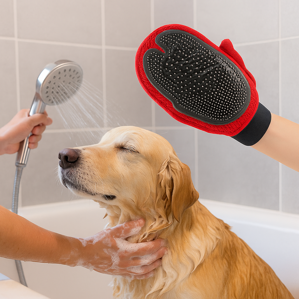 Lamen | Hundepflege Handschuh zur Fellreinigung beim Baden