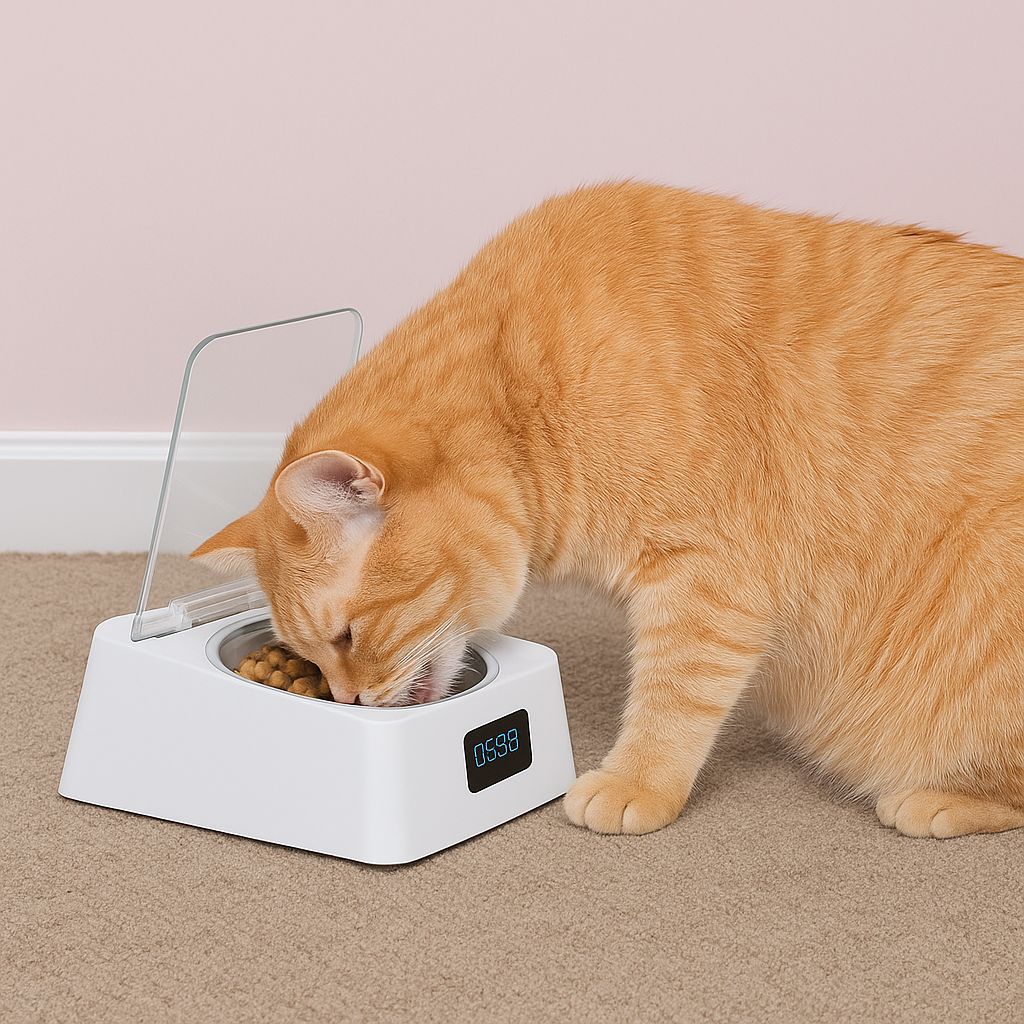 Hank | Automatischer Katzenfutterspender mit Timer und Digitalanzeige