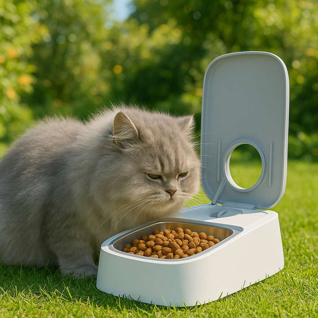 Brian | Futterautomat mit Timer für Katzen und Hunde Portionsgenaue Fütterung