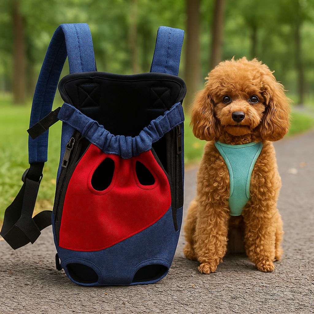 Nia | Haustier Trageschal für kleine Hunde und Katzen – bequem für unterwegs