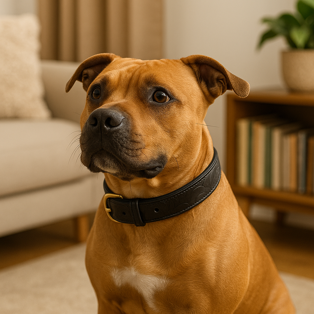 Lothar | Strapazierfähiges Leder Hundehalsband