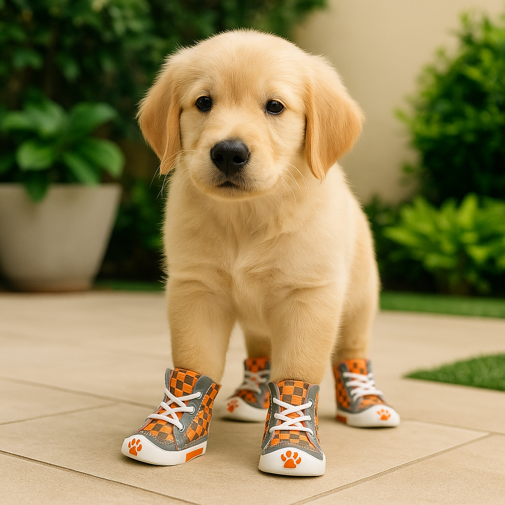 Zevvon | Hundeschuhe für den Sommer mit Grip und luftigem Baumwollgewebe