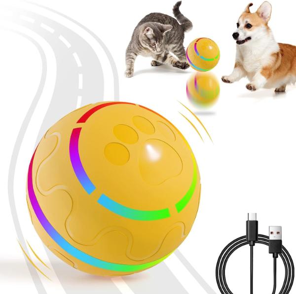 Rey | Interaktiver Hundeball mit automatisch rollendem LED-Licht