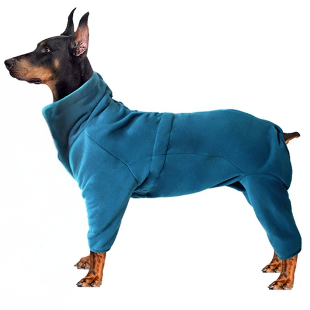 Fleece Hundeoverall für Winter Regen und Geräusche | Niklas
