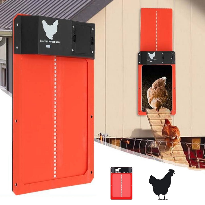 Hühnerklappe automatisch mit Lichtsensor für Hühnerstall | Greta