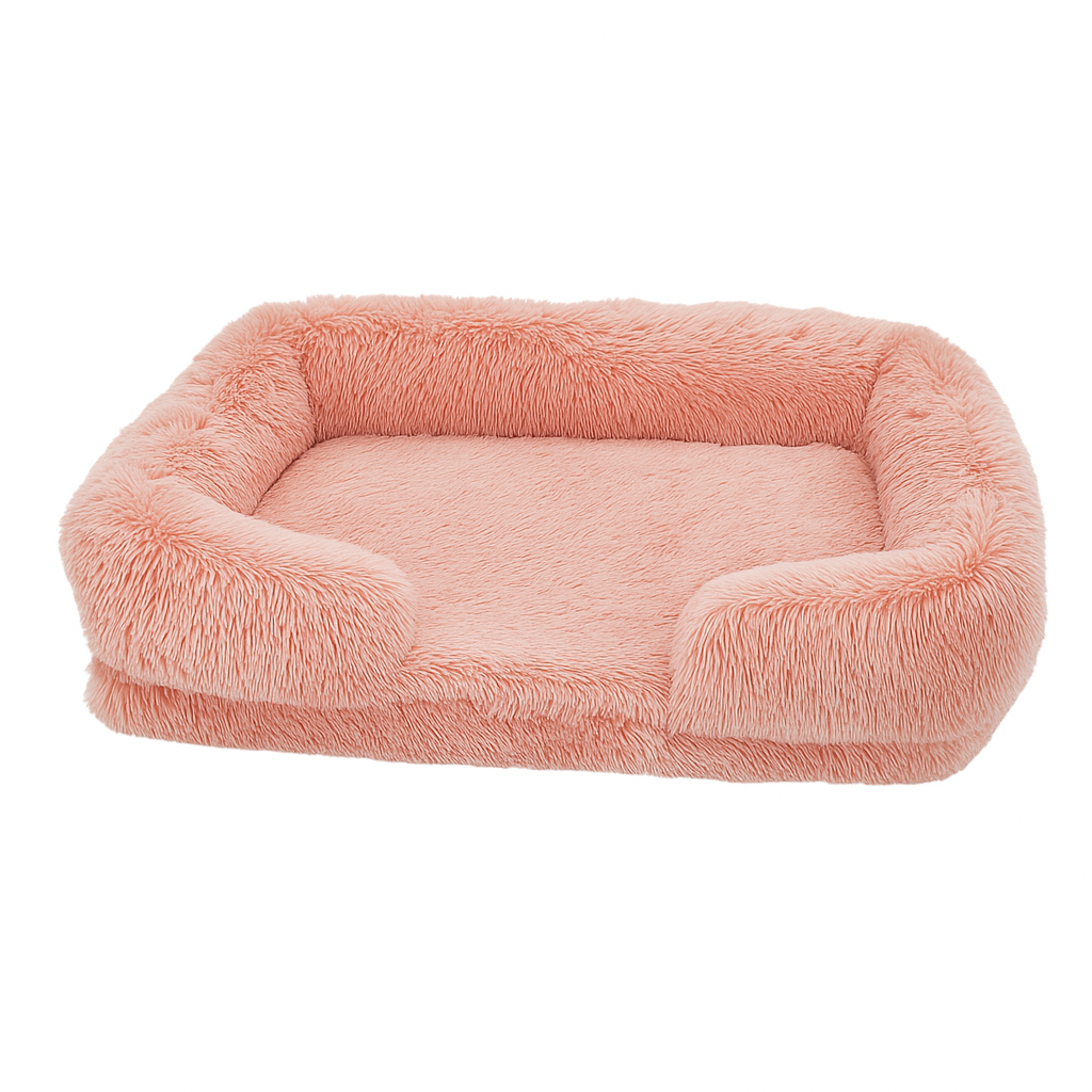 Hundebett mit warmer Plüschkante für Winter | Meinhard