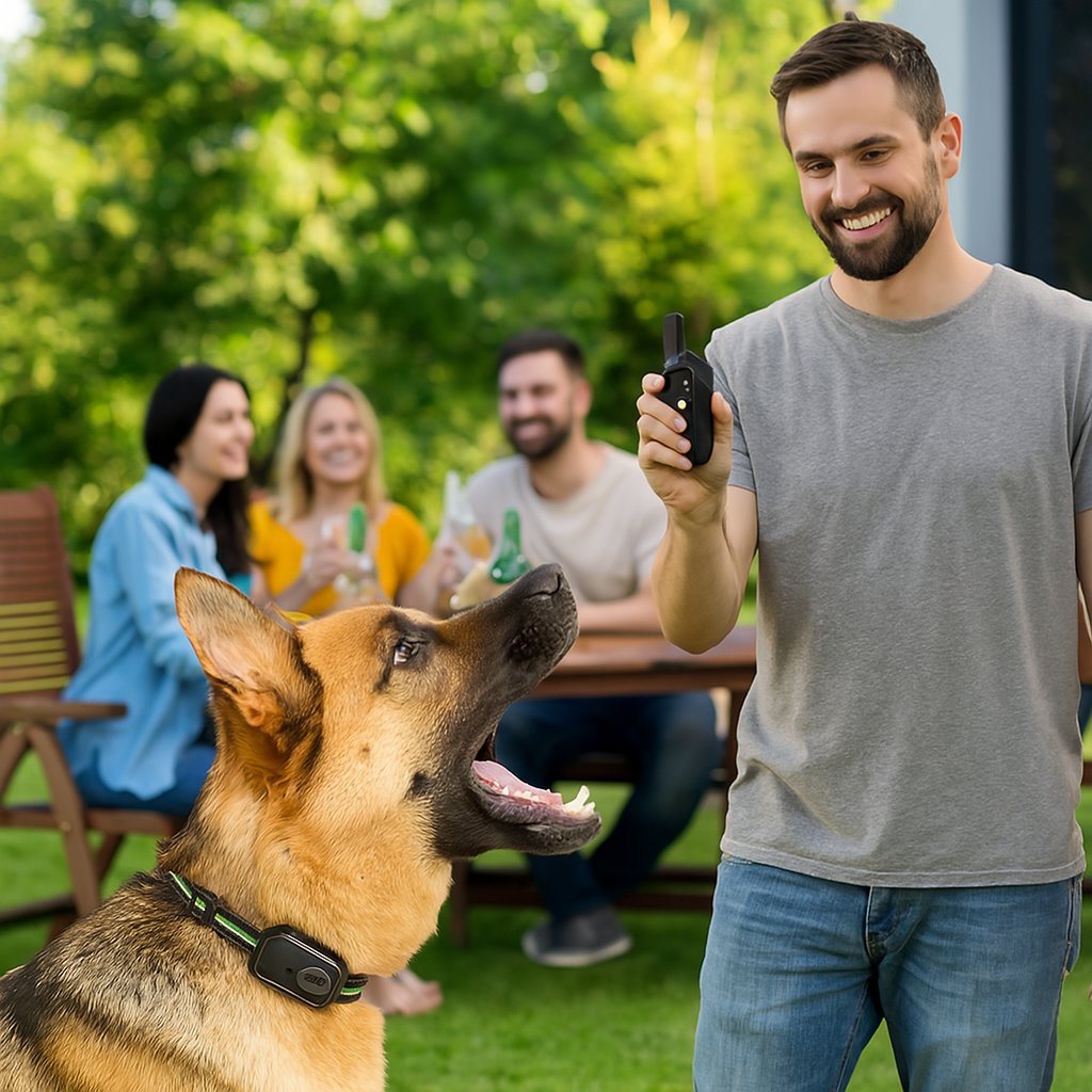 Hundehalsband mit Aufnahmefunktion und Vibrationsmodus | Hushero