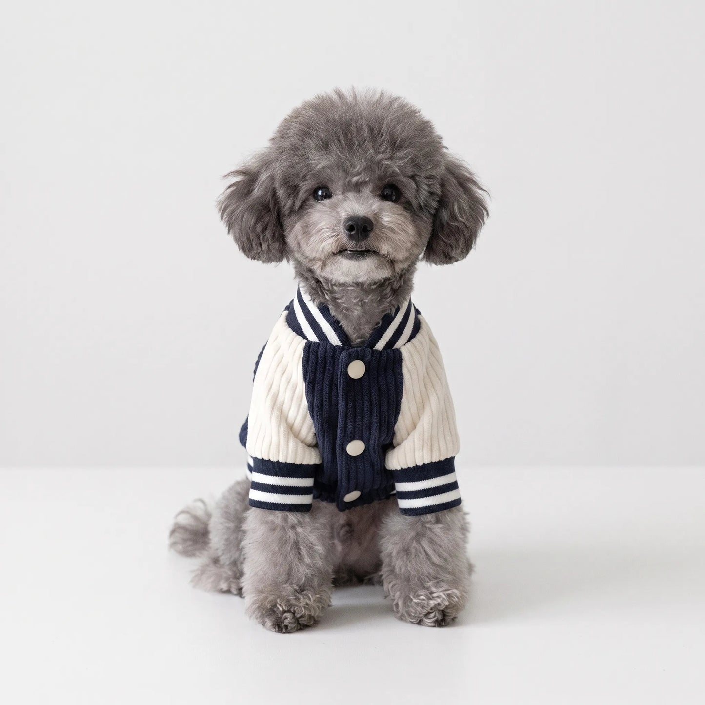 Hundejacke im Baseball Stil für Herbst und Winter