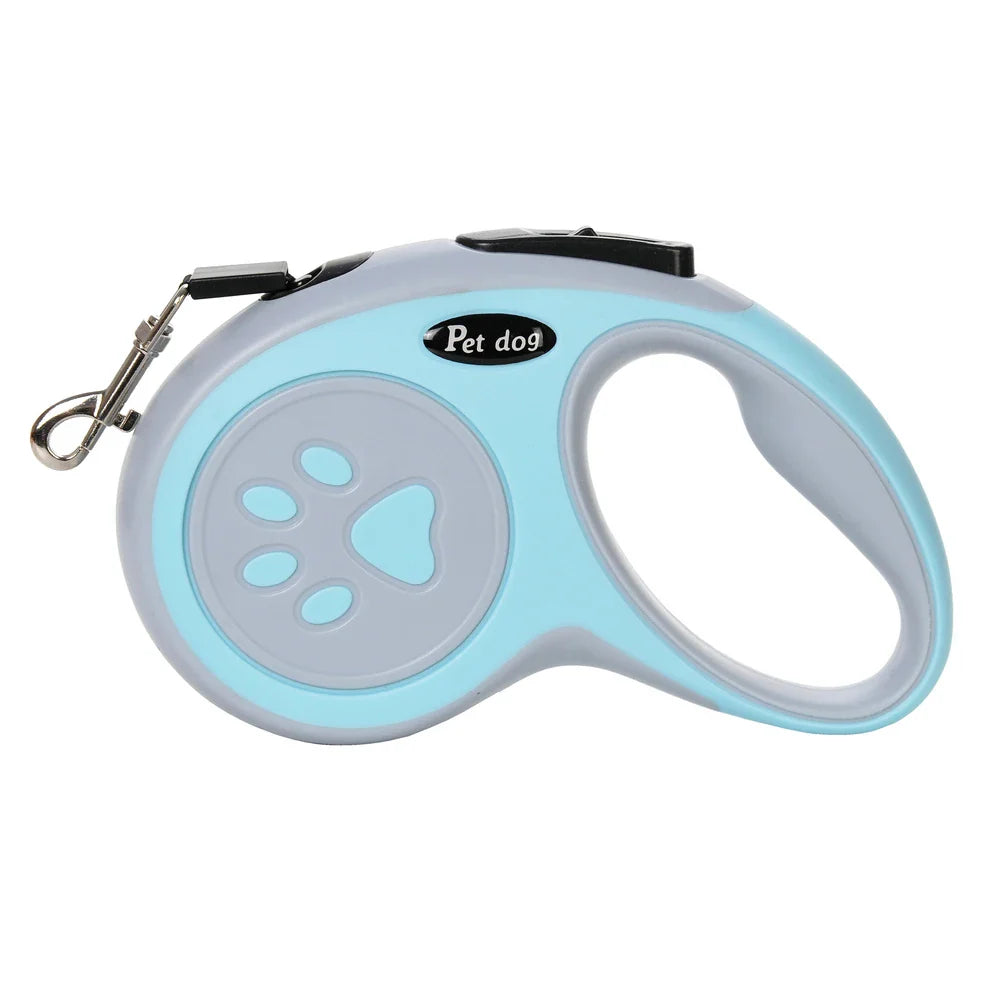 Hundeleine mit automatischer Einzugsfunktion 3 oder 5 Meter Nylon | Pawlon