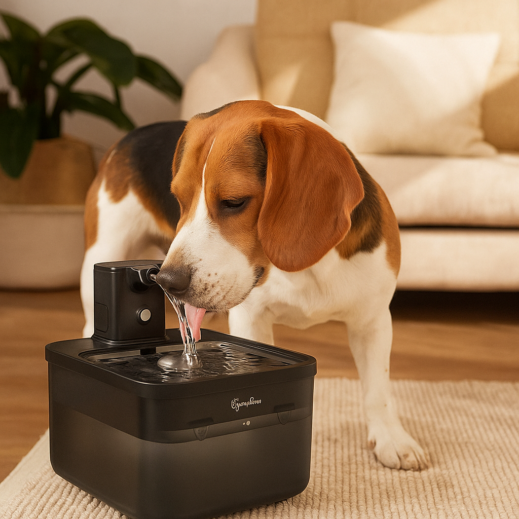 Kabelloser Trinkbrunnen mit Sensor für Katzen und Hunde | Pawdrate