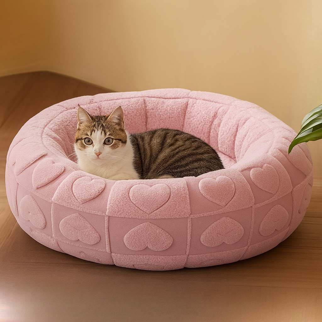 Katzenbett mit stützender Füllung | CozyNest