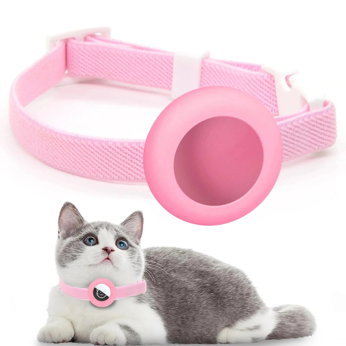 Katzenhalsband mit AirTag Halterung und verstellbarer Passform | Feloop