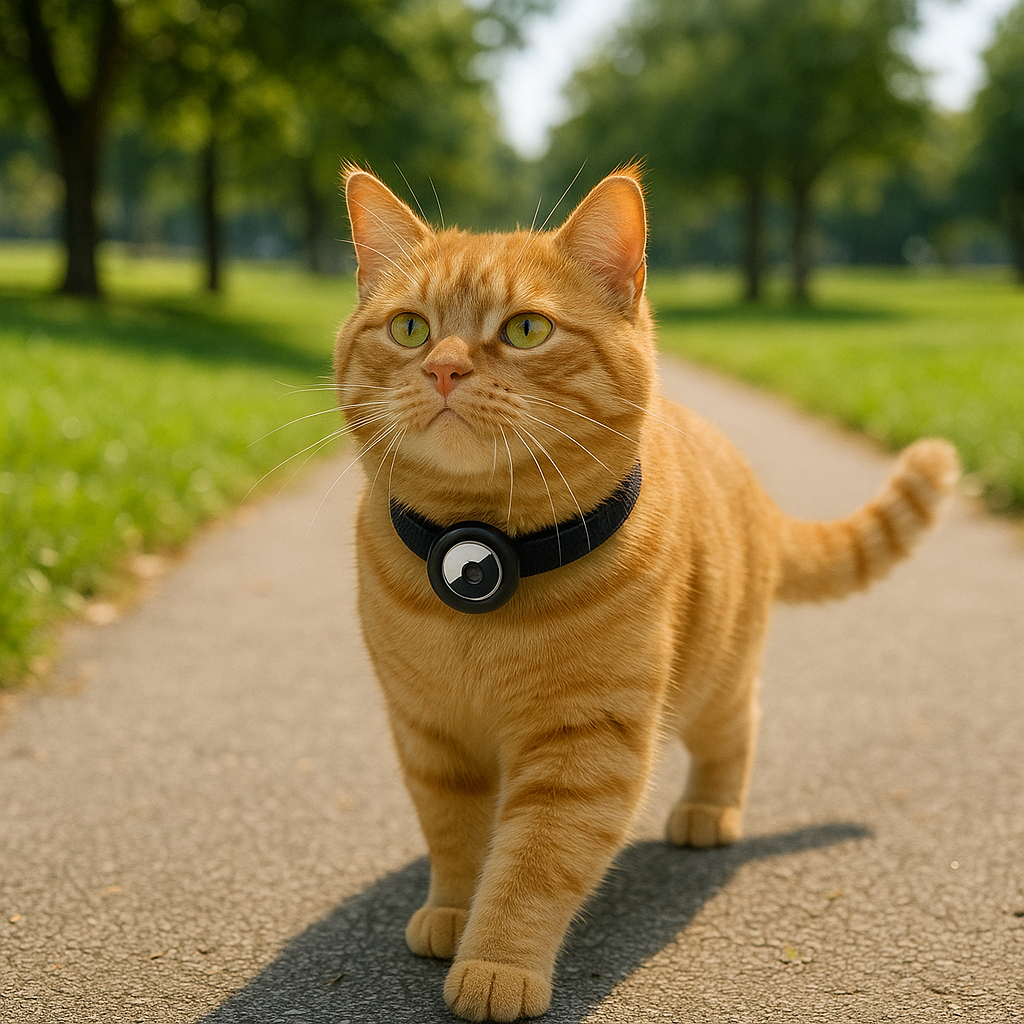 Katzenhalsband mit AirTag Halterung und verstellbarer Passform | Feloop