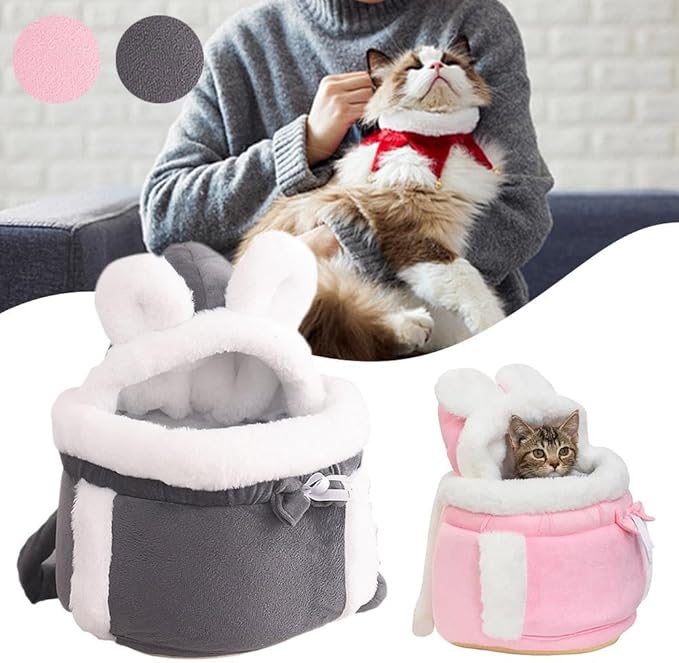 Katzentasche mit Plüsch und Handtaschen für Haustiere | Ziska