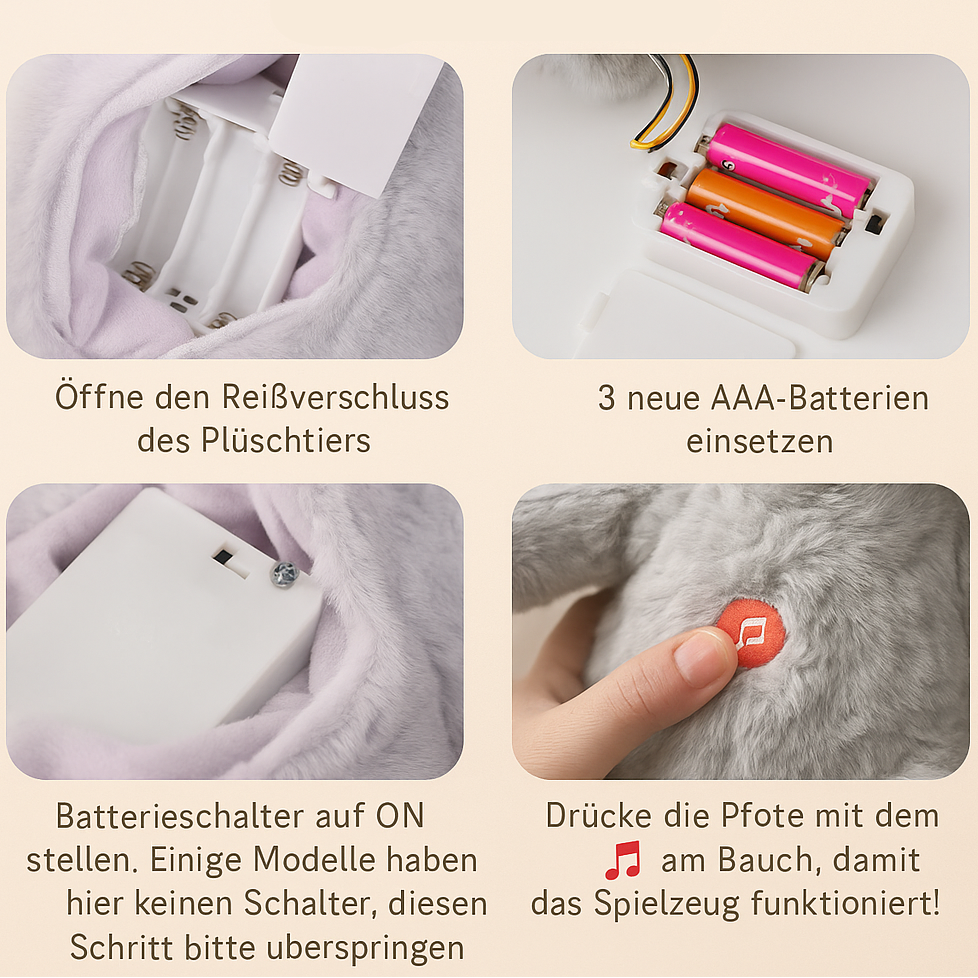 Kuscheltier Hund mit Atmungsfunktion fur Ruhephasen | Timari