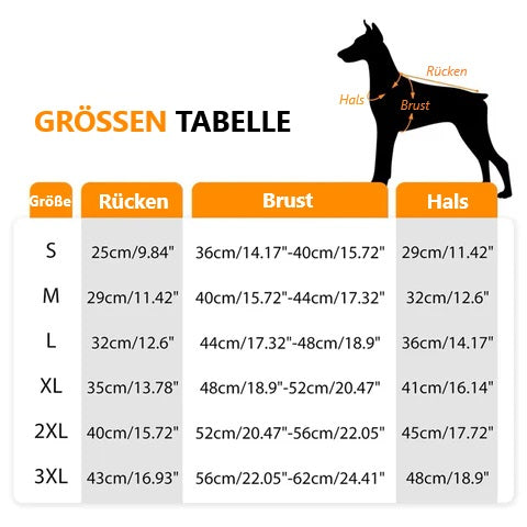 Balto Hundejacke mit Fleece und Geschirr