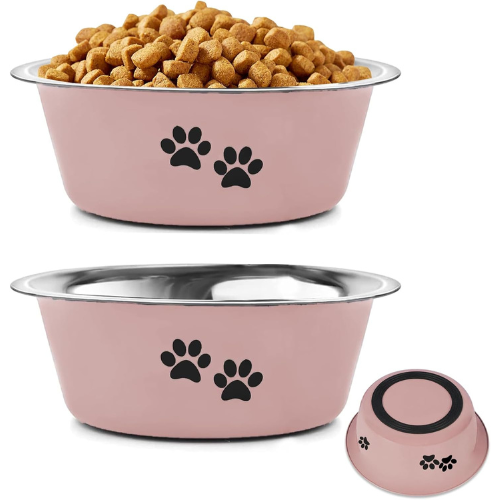 Hundenäpfe aus Edelstahl mit rutschfestem Boden | Dinezzo