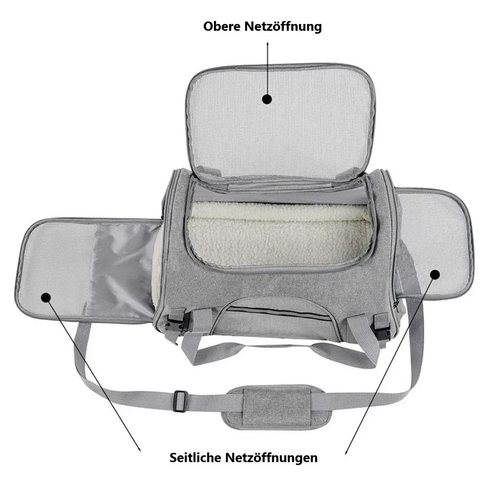 Anka Reisetasche mit Netzbelüftung für Haustiere