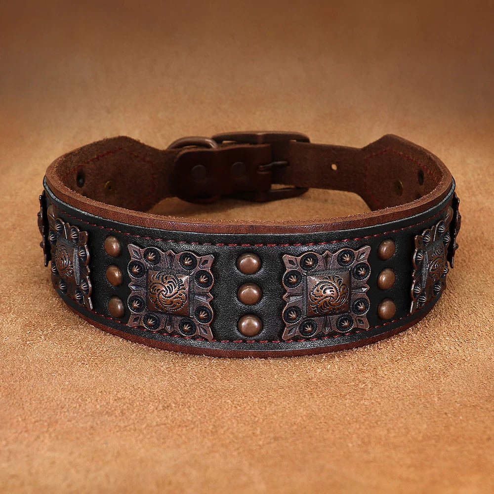 Lothar Strapazierfähiges Leder Hundehalsband