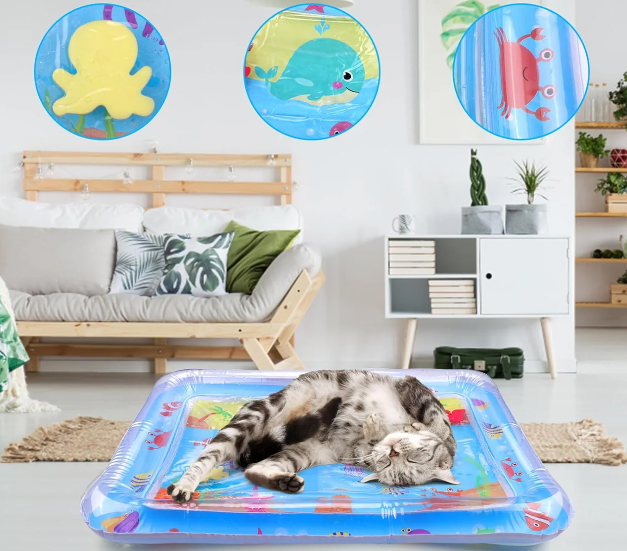 Minou Interaktive Wasser spielmatte für Haustiere