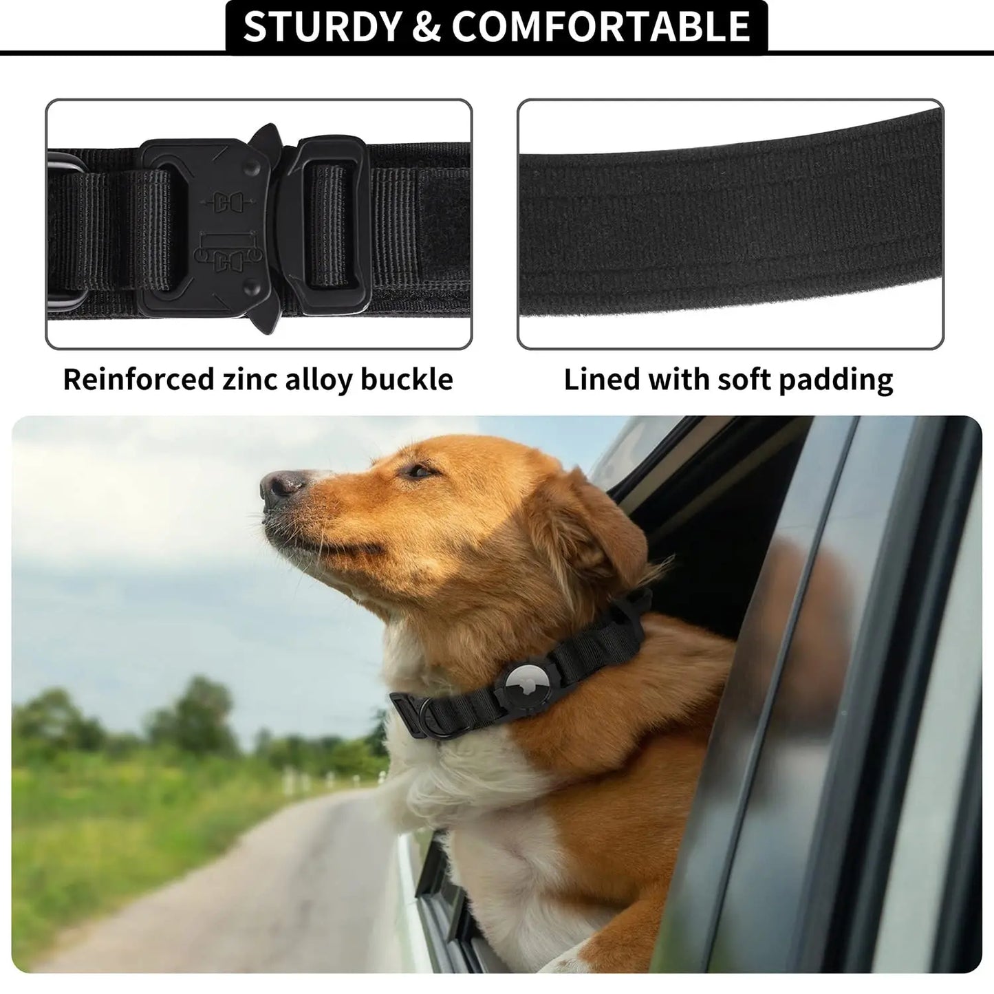 Stefanus AirTag Hundehalsband mit Griff