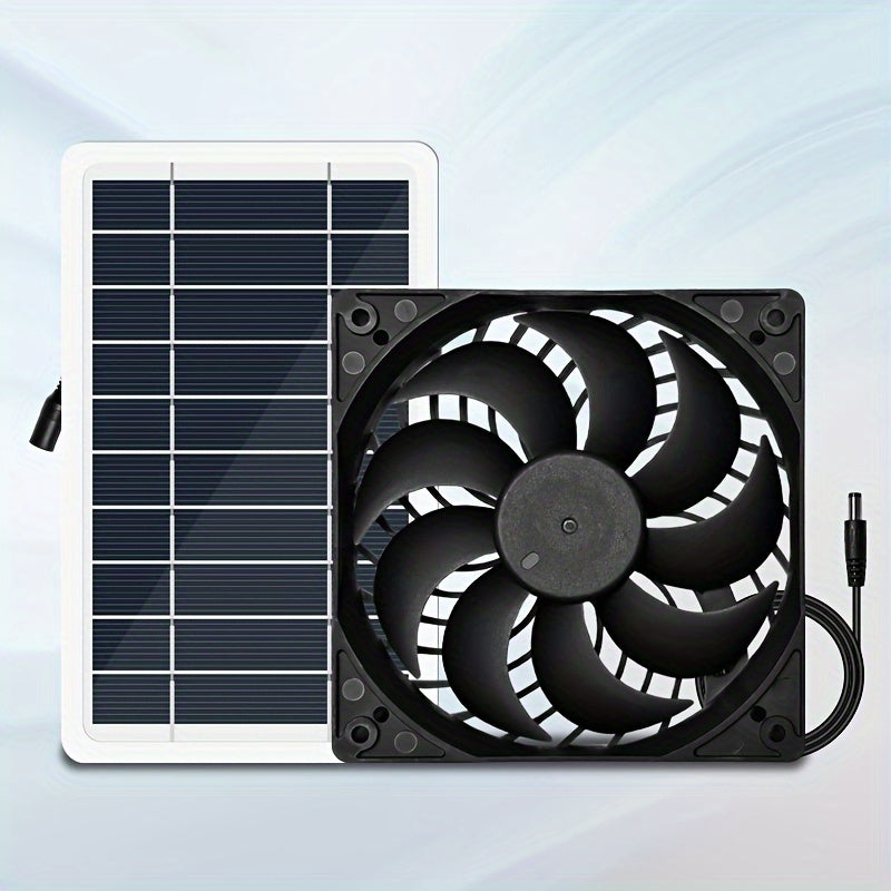 Solarventilator mit Solarpanel fuer Tiergehege | Trevix