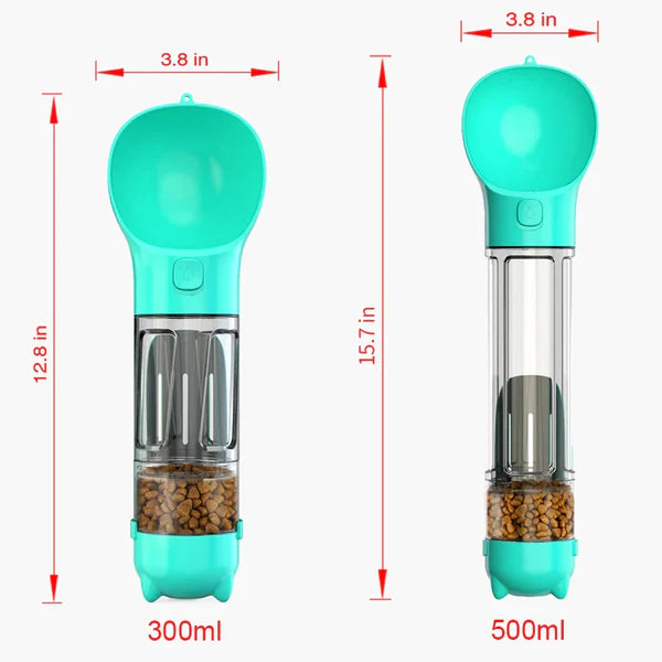 Rudi | Multifunktionale 4-in-1 Hundewasserflasche