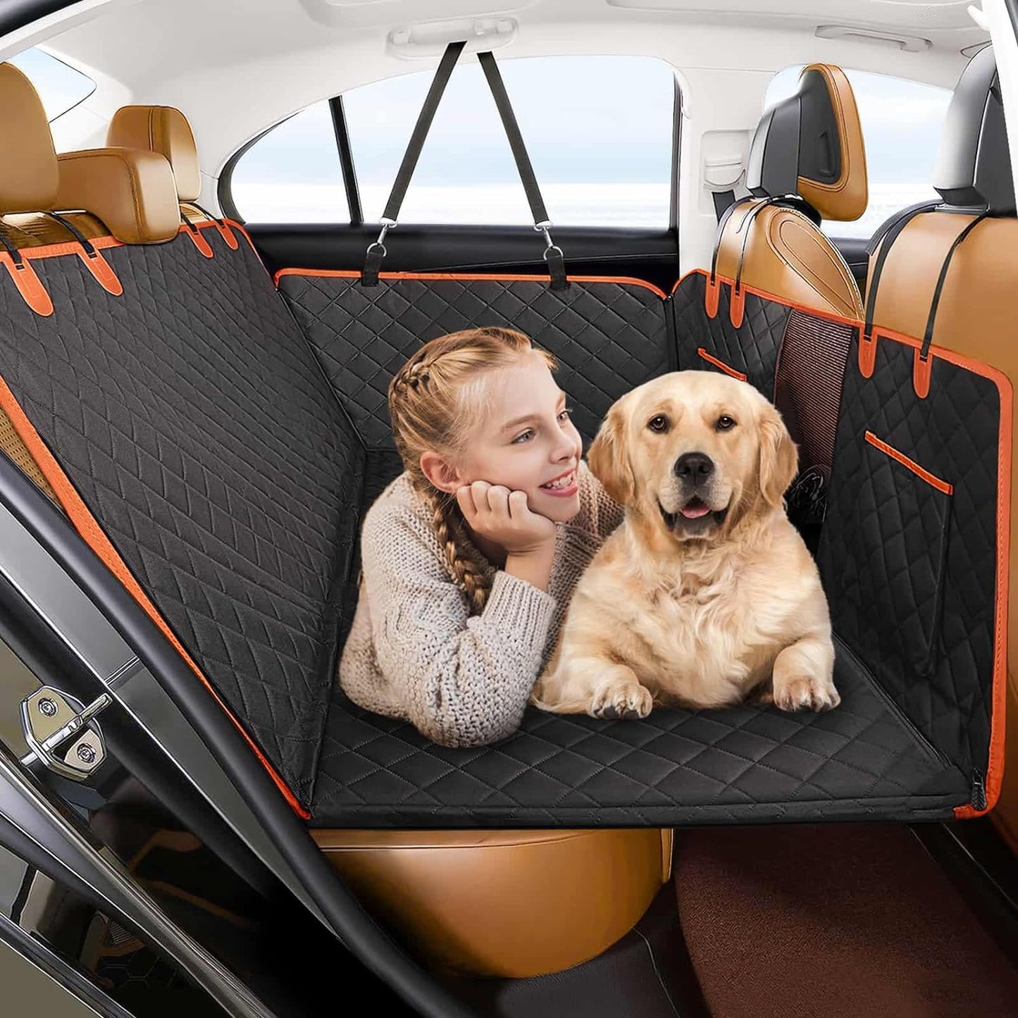 Nino | Wasserdichte Hundedecke fürs Auto im Hängemattenstil