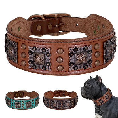 Lothar Strapazierfähiges Leder Hundehalsband