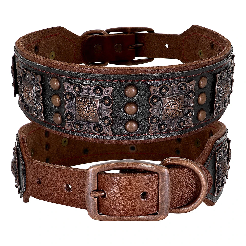 Lothar Strapazierfähiges Leder Hundehalsband