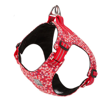 Theresa Verstellbares Hundegeschirr mit Blumenmuster