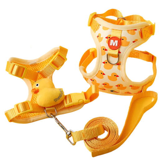 Jörn Nylon Hundegeschirr Set mit Entenmuster