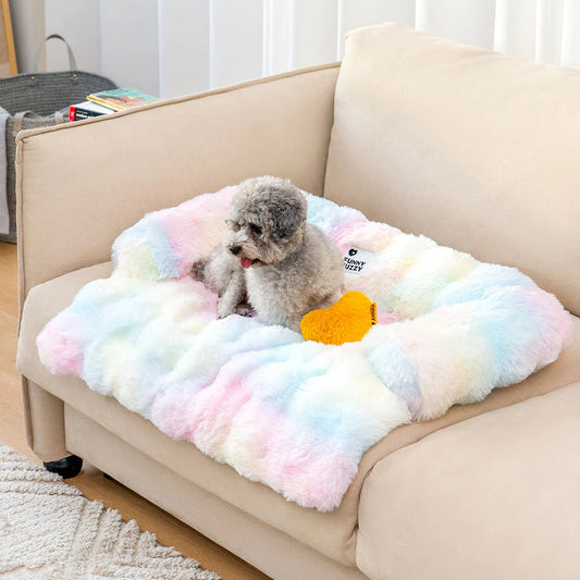 Nikolaus Weiches Hundebett mit Plüschbezug für das Sofa
