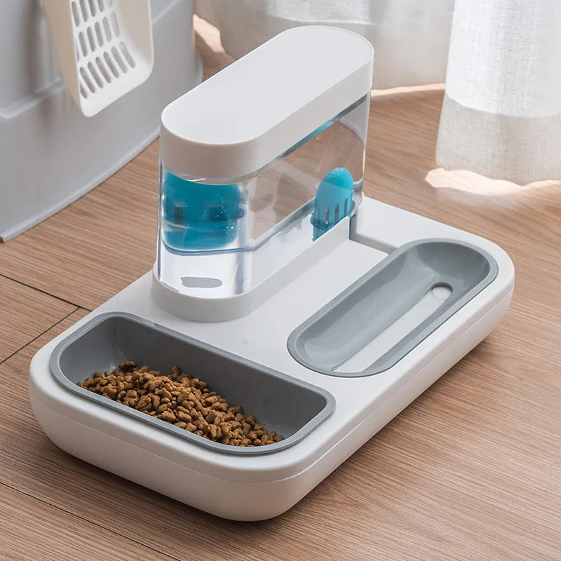 Olmir | Automatischer Futter und Wasserspender für Haustiere
