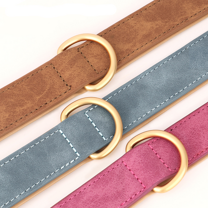 Helga Verstellbares Leder hundehalsband