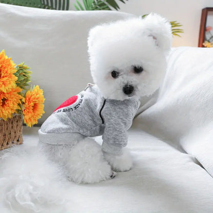 Desire Hunde Pullover mit Herz Design