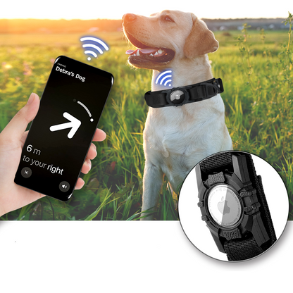 Conrad Taktisches Hundehalsband mit Airtag-Halterung