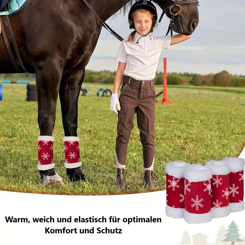 Schnee Beinschützer Pferde