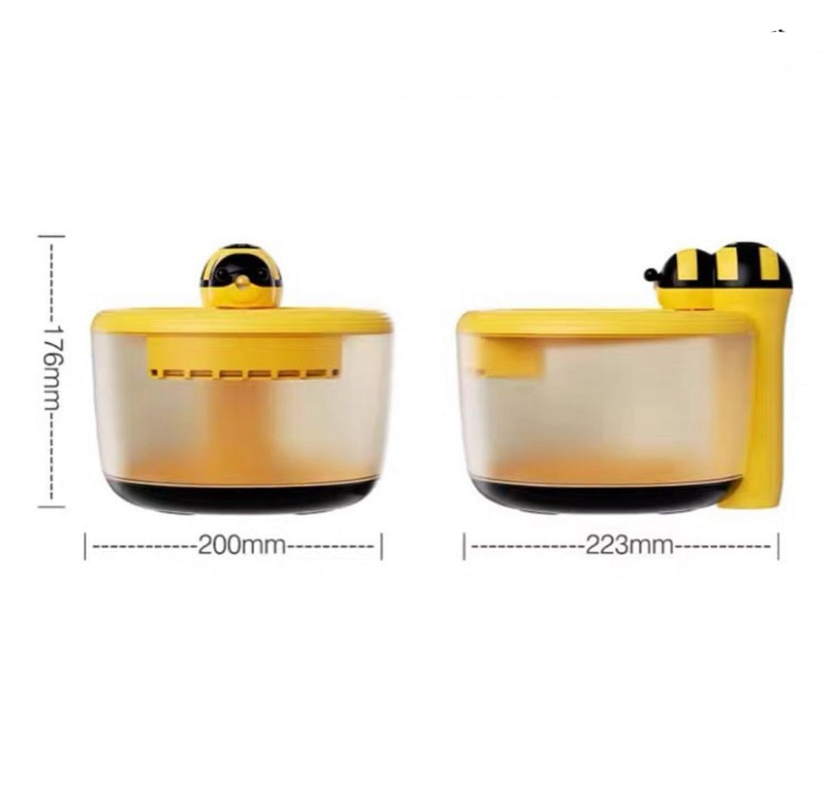 Mara | Haustier-Trinkbrunnen für Hunde und Katzen – Frisches Wasser im Bienen-Design