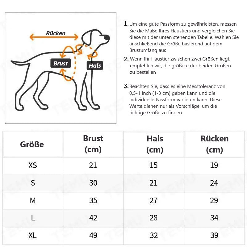 Marie Winter Hundemantel