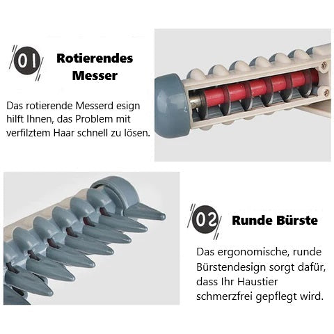 Jule | Elektrische Haustierbürste für stressfreie Fellpflege