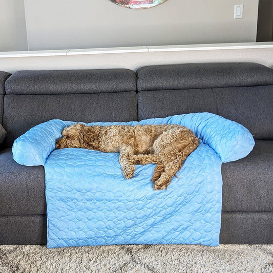 Drizzle Waschbares Hundebett mit Kühlmatte