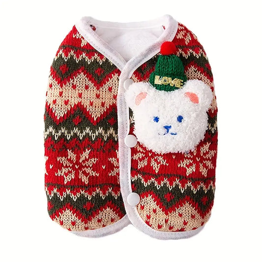 Sepp Weihnachtspullover für Katzen